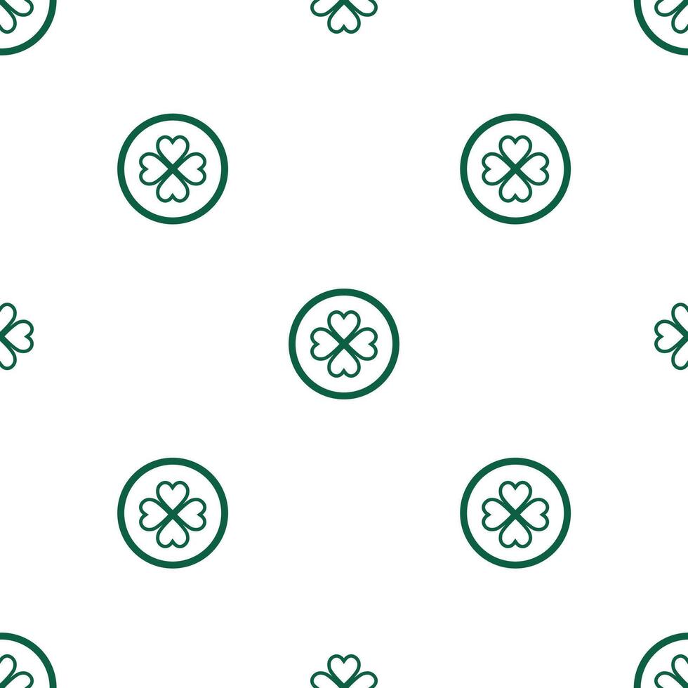 Inspired by Irish traditions, the pattern features symbols of luck and harmony. vector