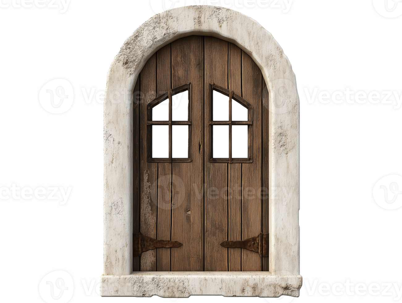 Medieval Wooden Arch Door png