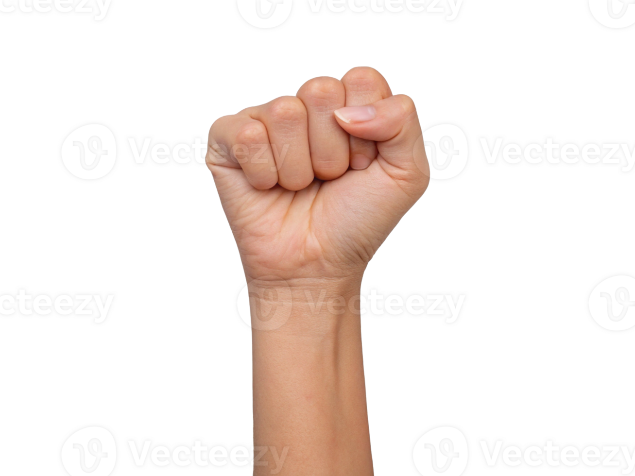 Fists Raised Up as a Symbol of Strength and Empowerment Transparent Background, Generated with AI png