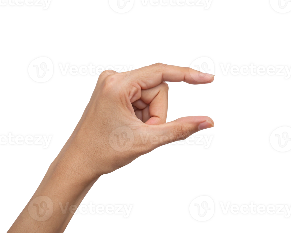 hand holding a small amount of something Transparent Background, Generated with AI png