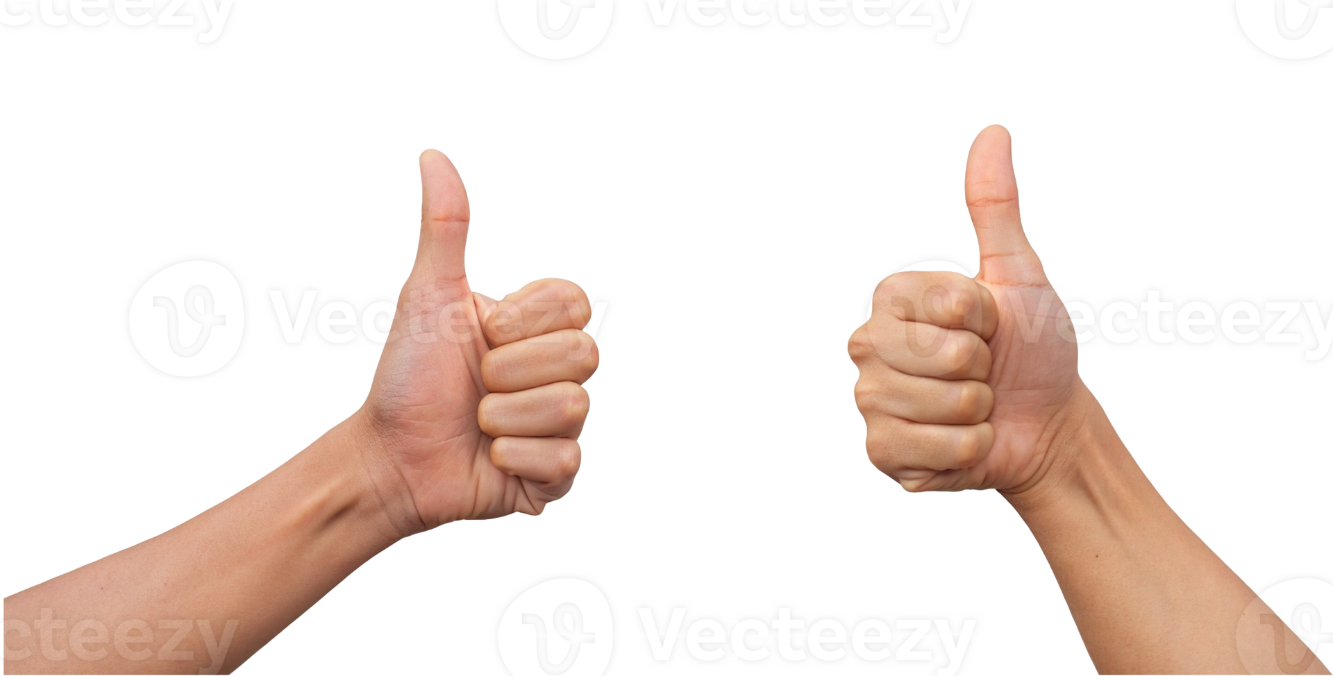 human hand giving a thumbs up sign Transparent Background, Generated with AI png