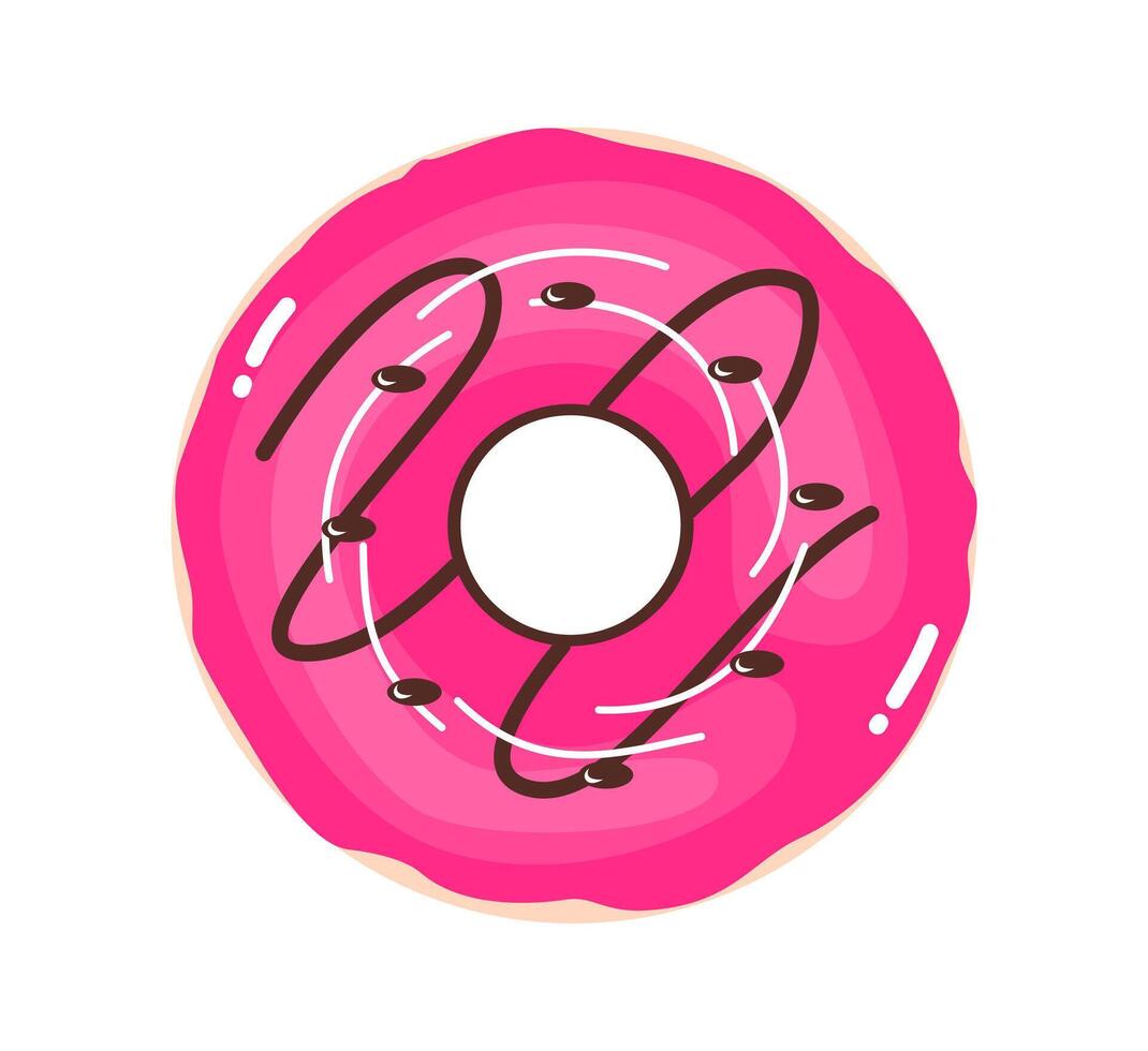 Donut Wonderland of Sweet Color vector