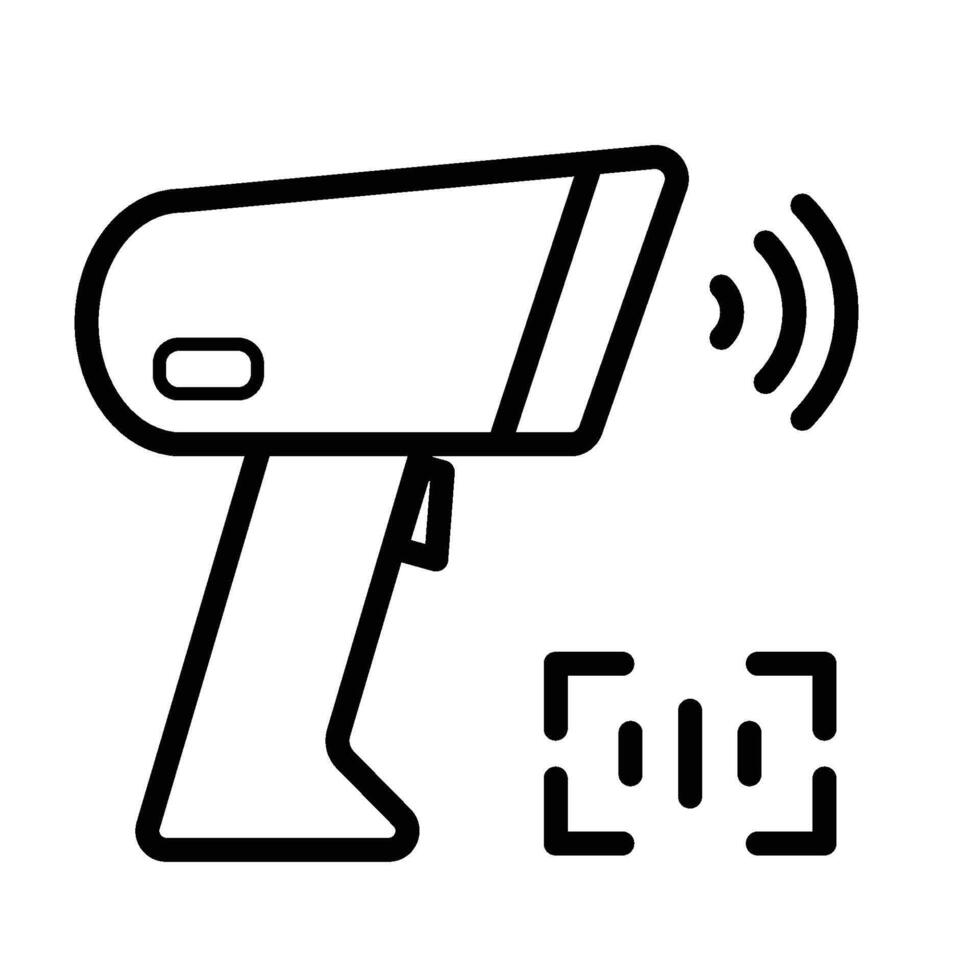 Tool Barcode scanner icon vector