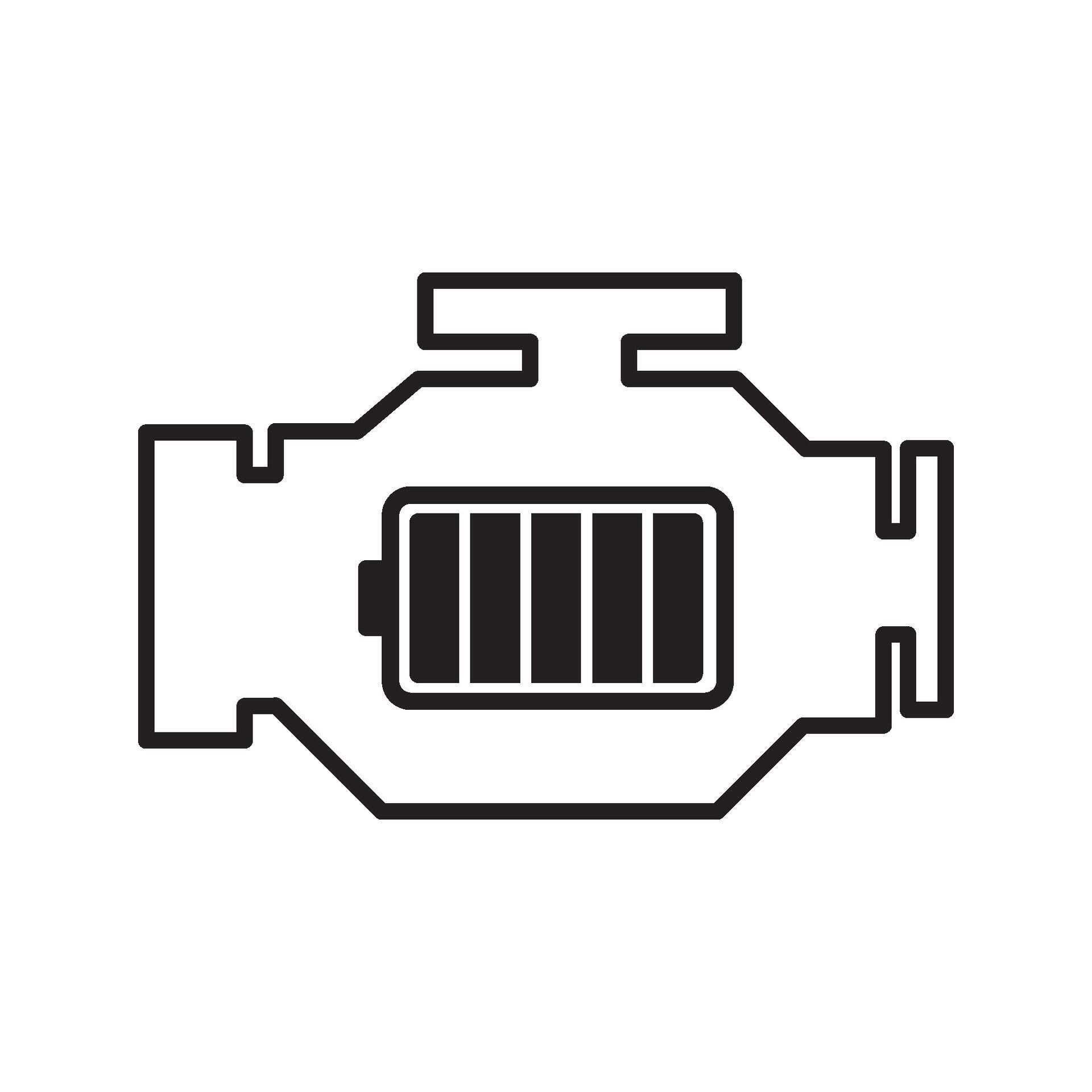 Check Engine Battery Icon 56230310 Vector Art at Vecteezy