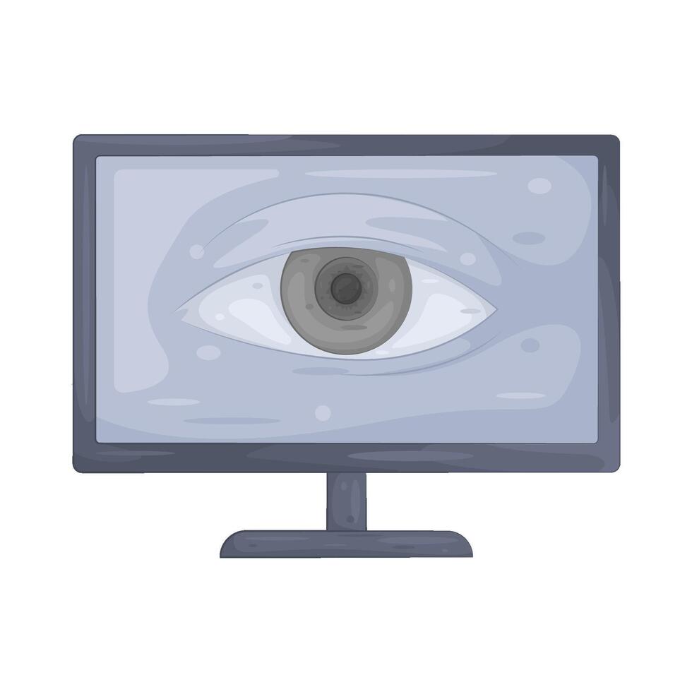 Illustration of computer screen vector
