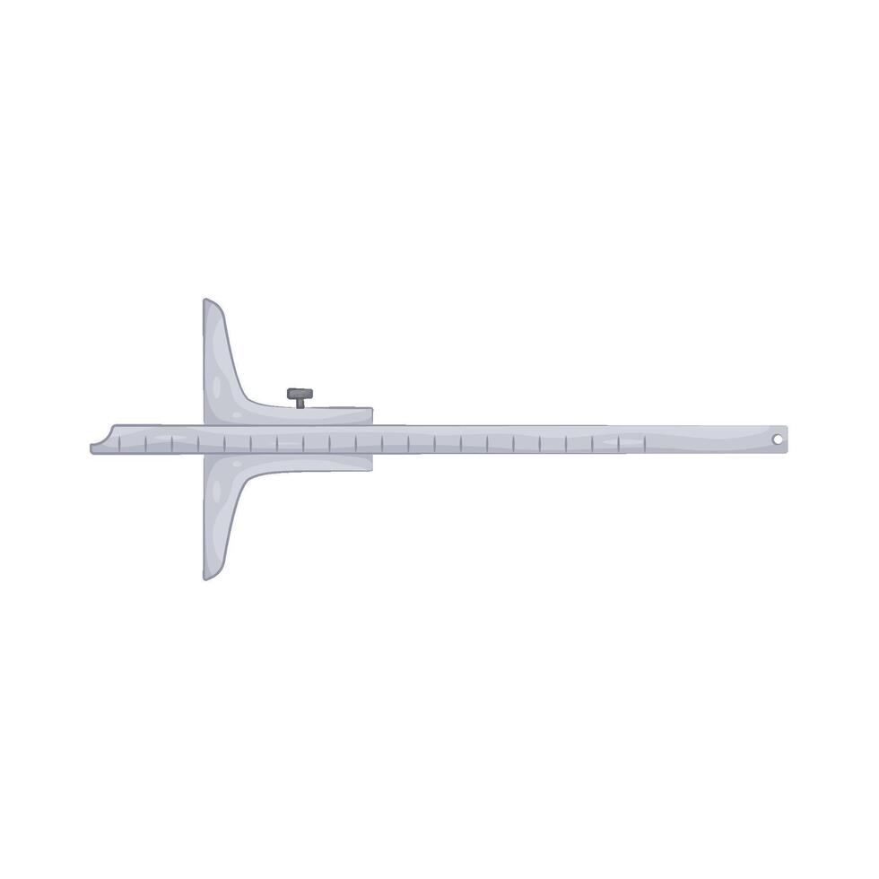 Illustration of depth gauge vector