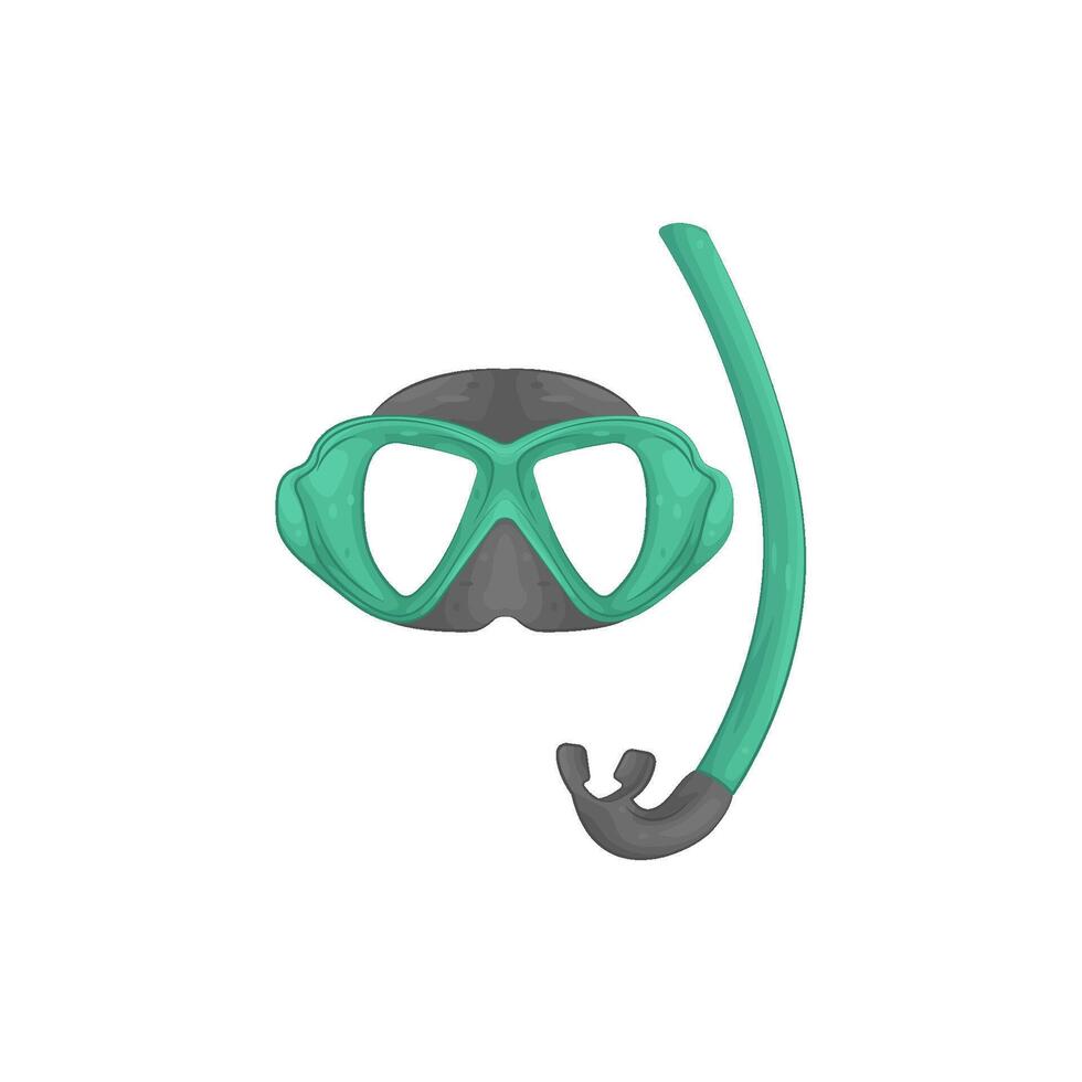 Illustration of snorkel vector