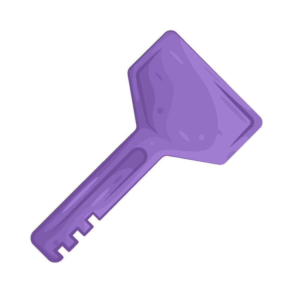 Illustration of purple key vector