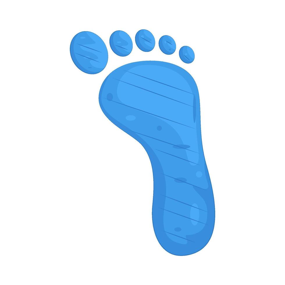 Illustration of digital footprint vector