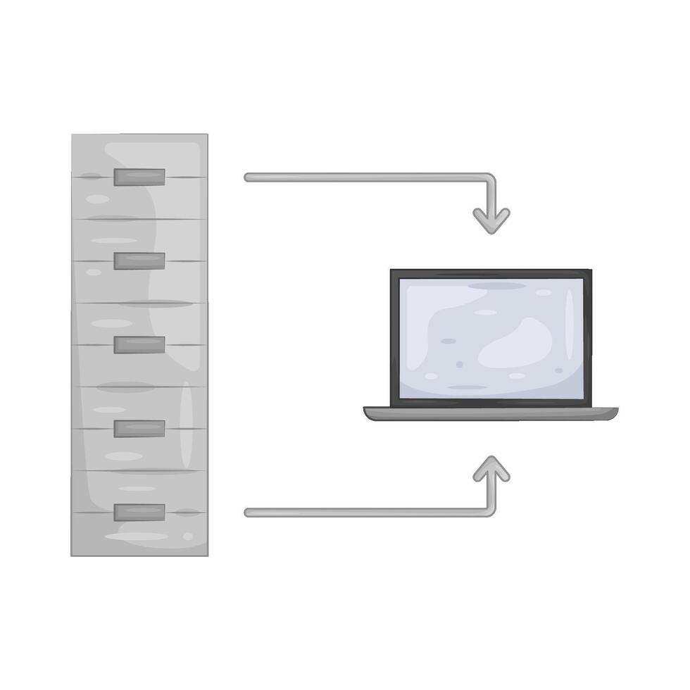 Illustration of data transfer vector