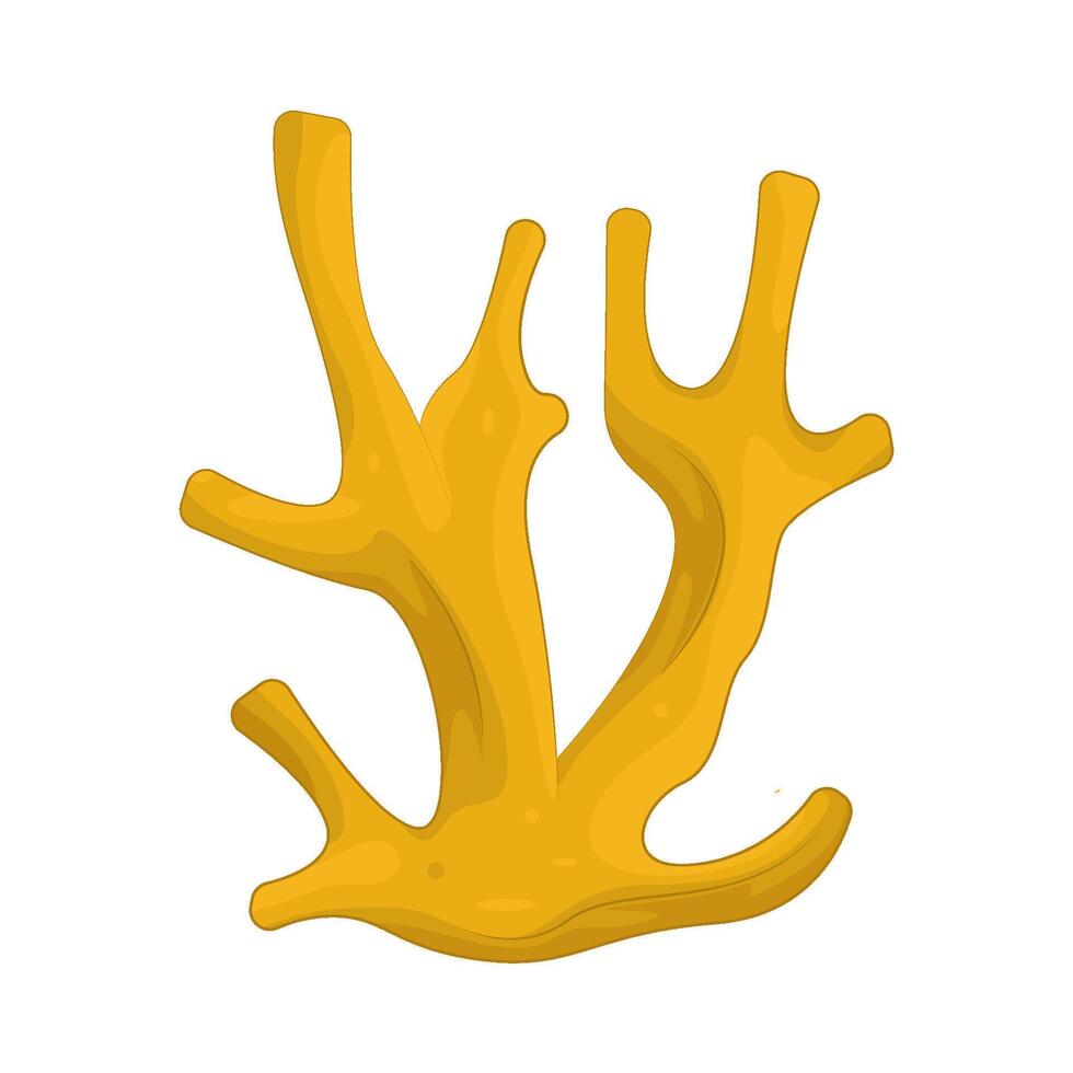 yellow coral reef vector