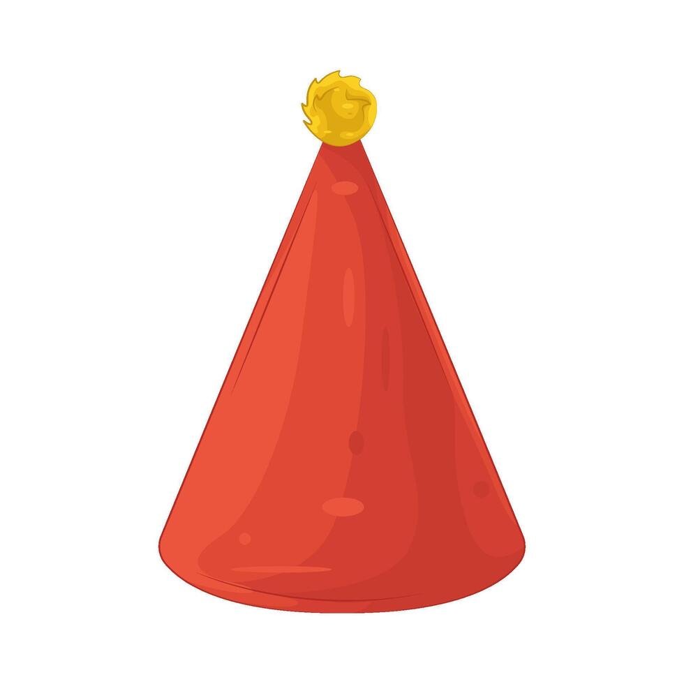 orange party hat vector