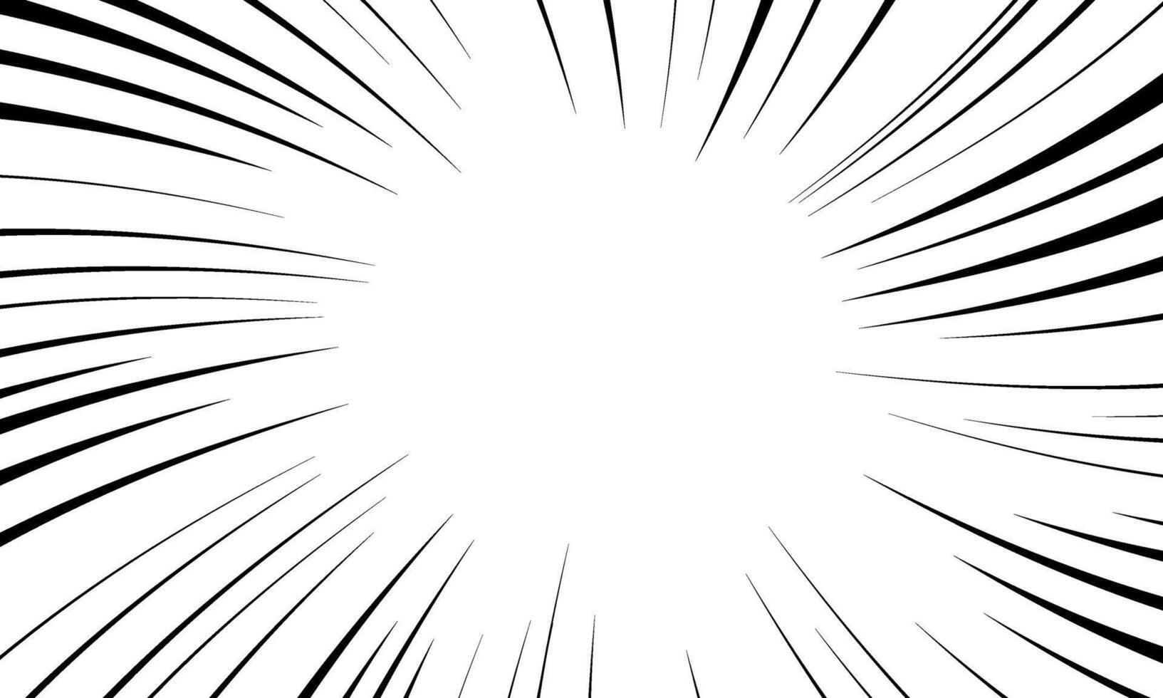 Cartoon style black speed line background. vector