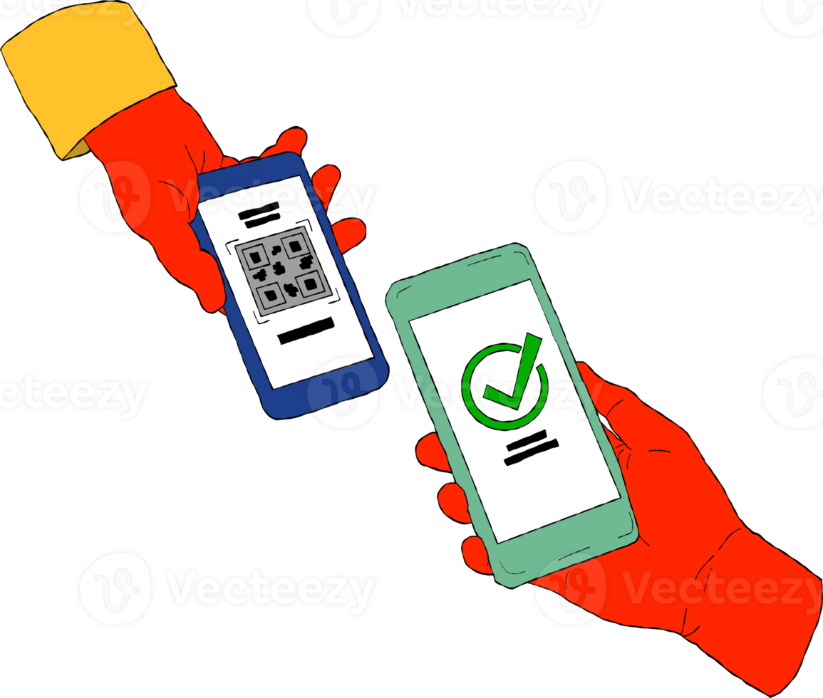 mobile phone QR code payment png