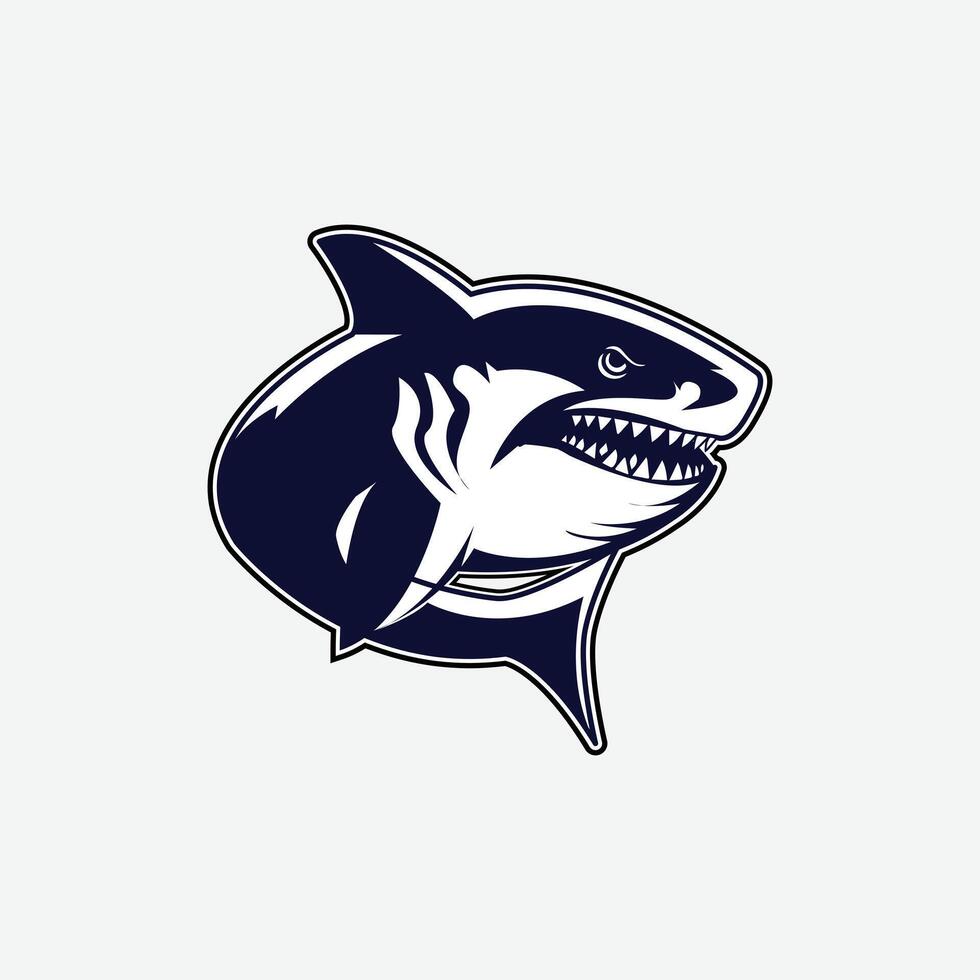 shark icon logo simple design. vector