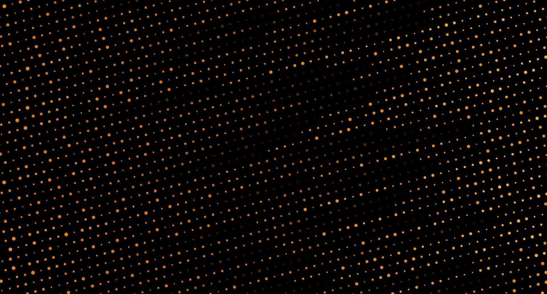 Golden shiny dotted lines abstract sparkling background vector