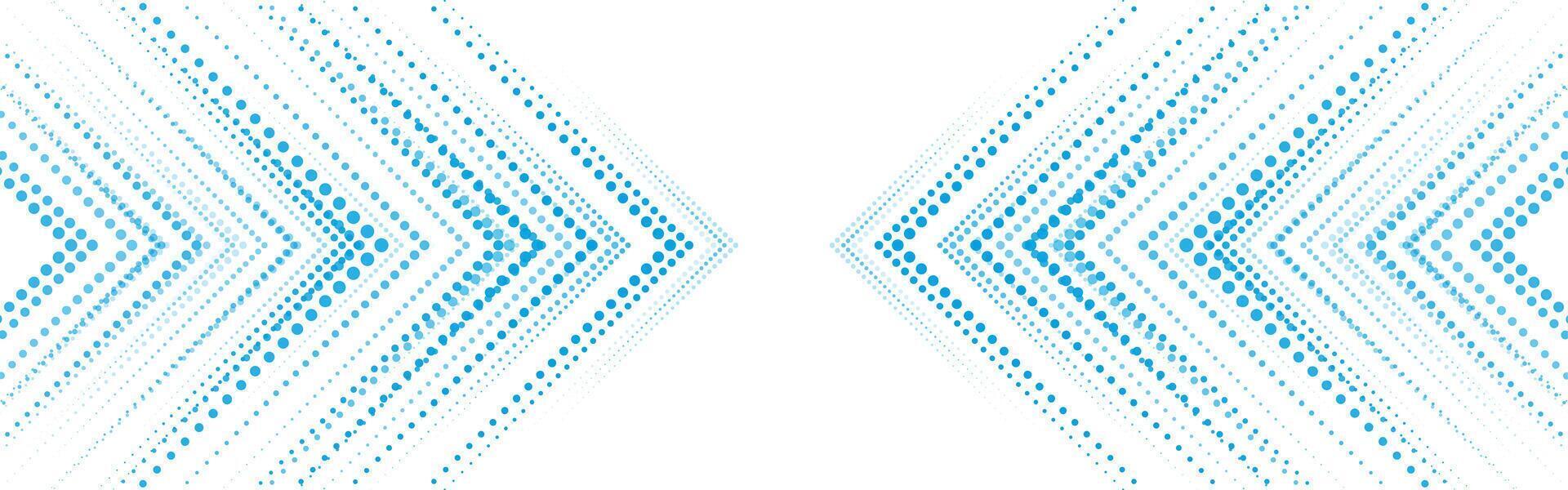 Abstract blue dotted arrows tech background vector