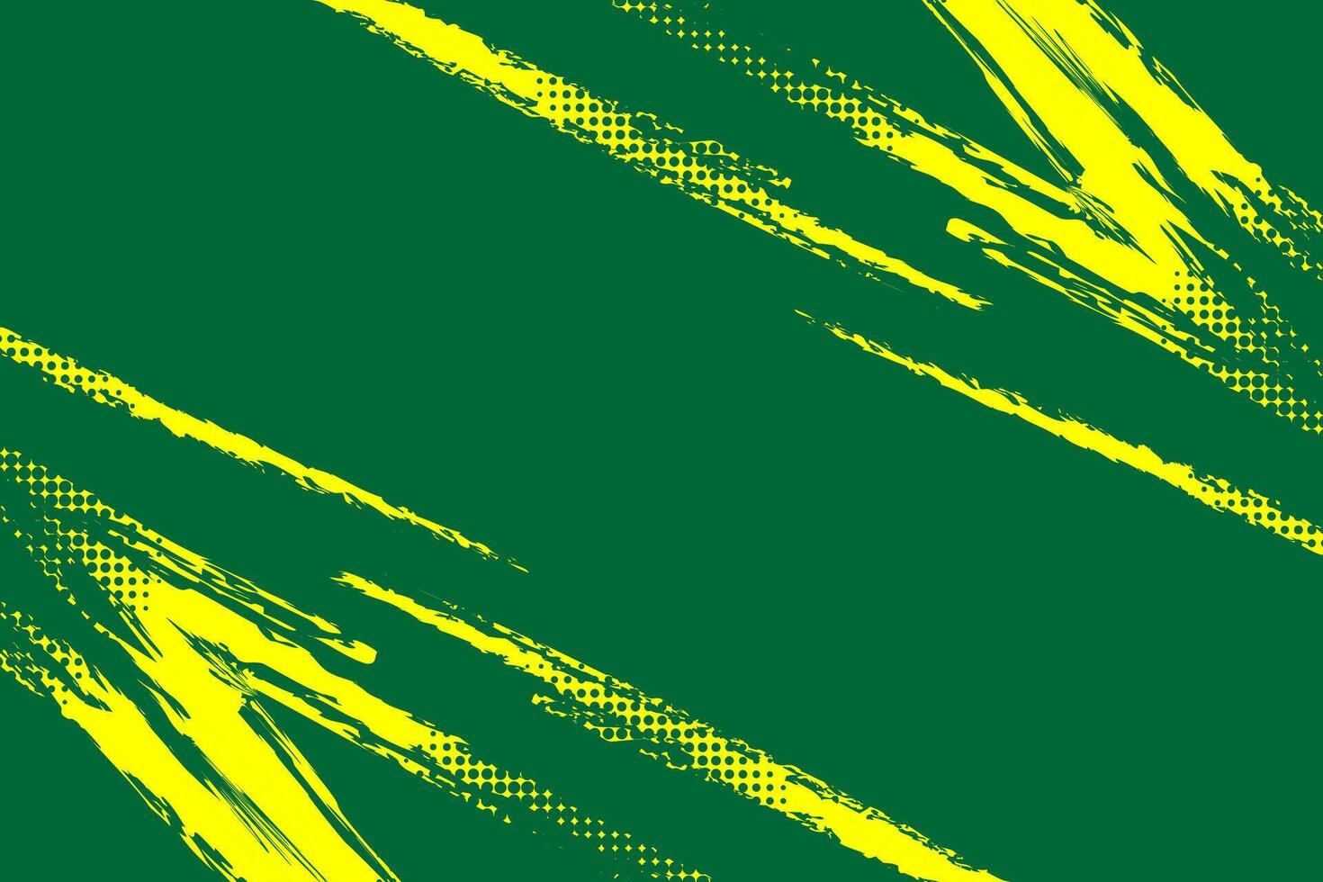 Green halftone abstract sports background with grunge texture, brush stroke and halftone effect vector