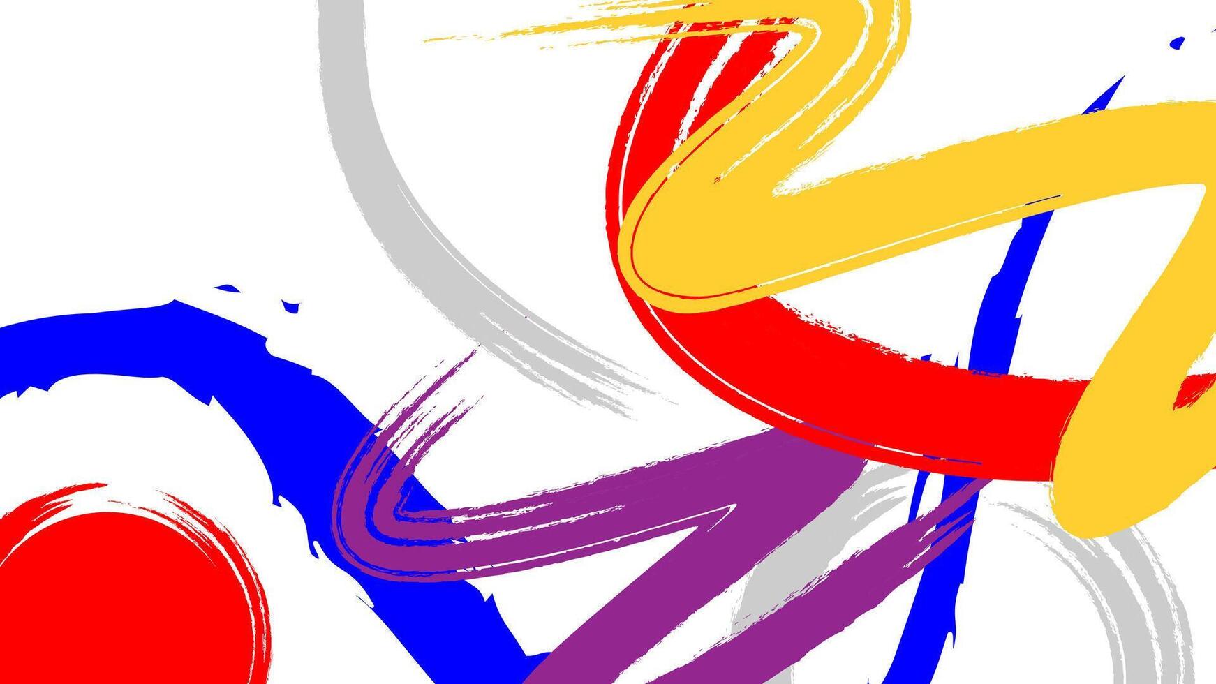 Creative colorful abstract sports background with grunge texture and brush stroke vector