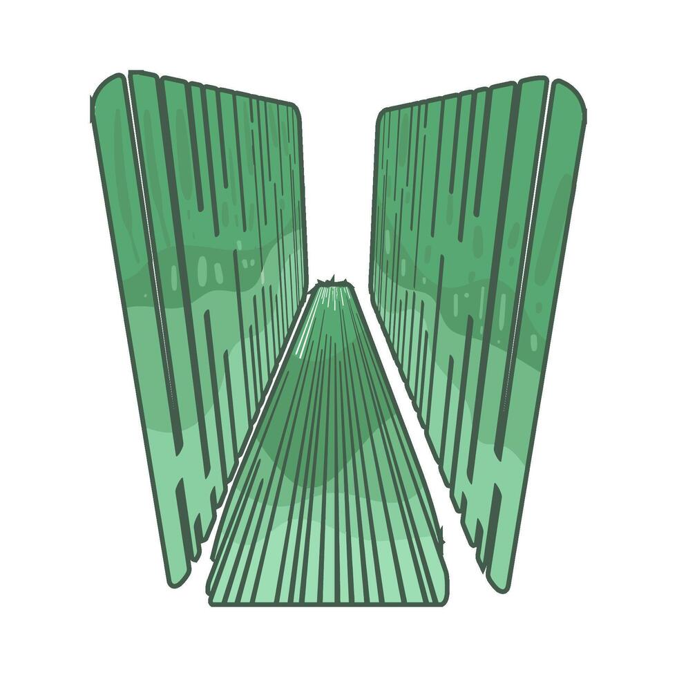 Green Code Stream illustration vector