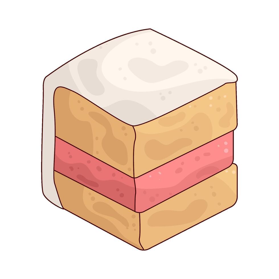 cake slice illustration vector
