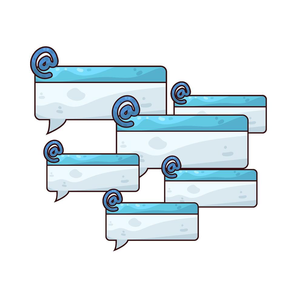 spam mail illustration vector