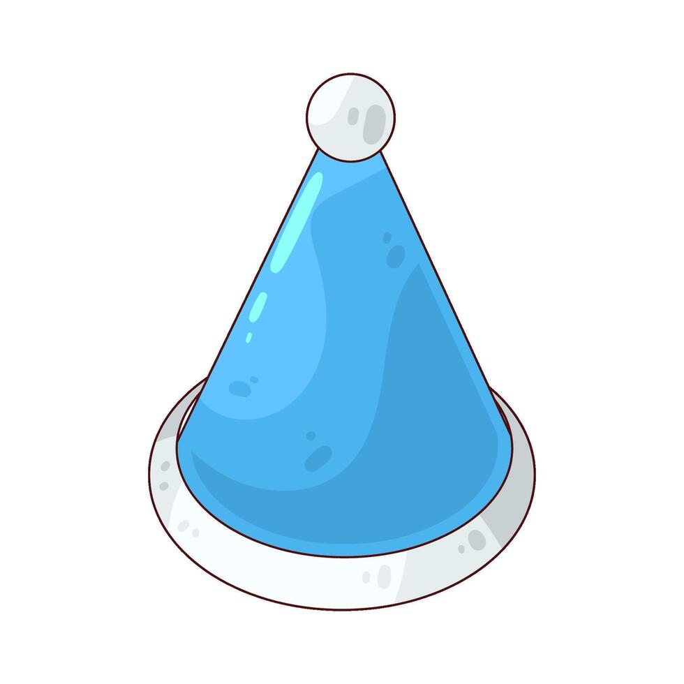 blue party hat illustration vector