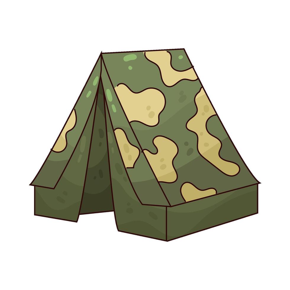 Camouflage Tent illustration vector