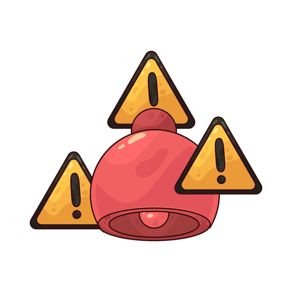 Hack Alert Bell vector