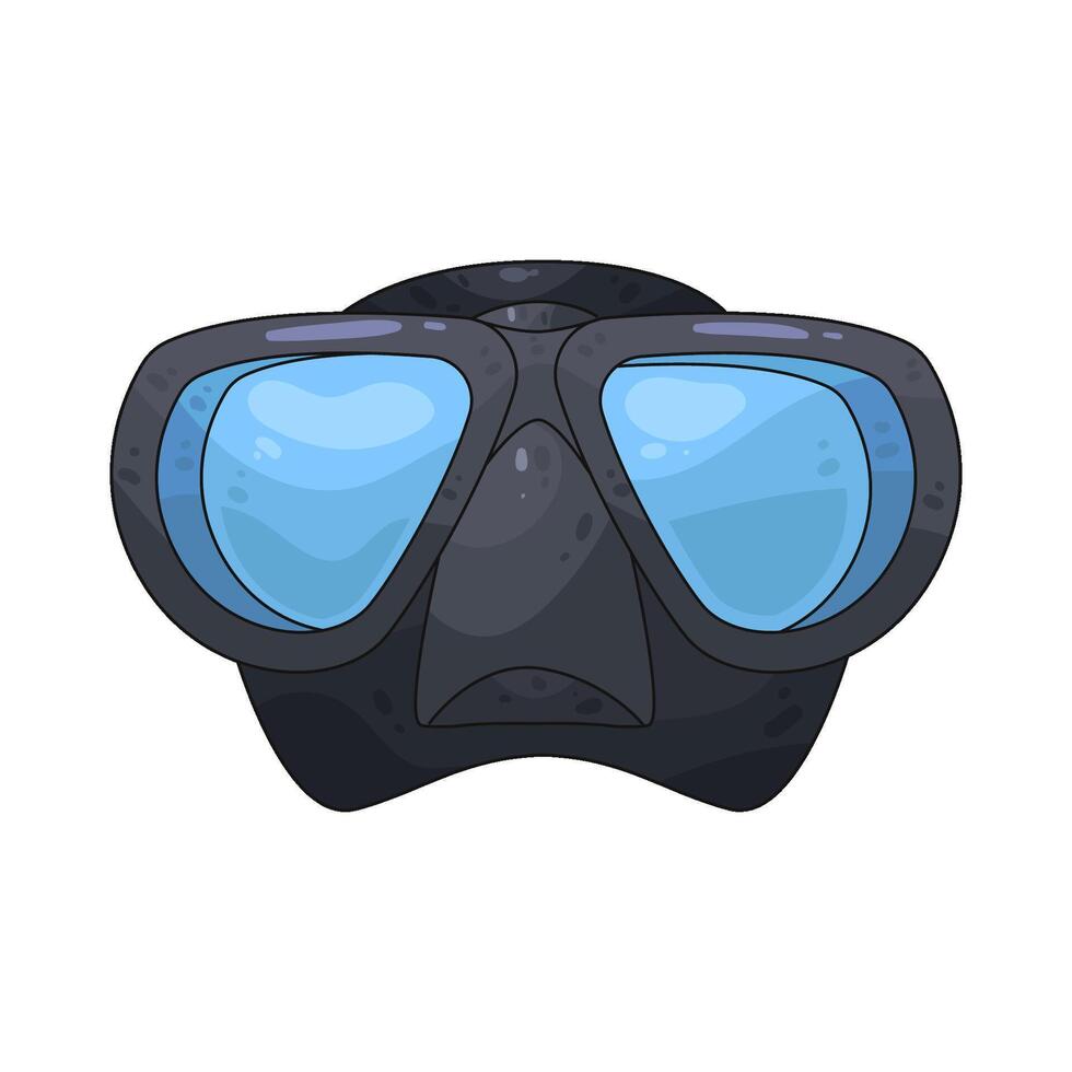 Spearfishing Mask illustration vector