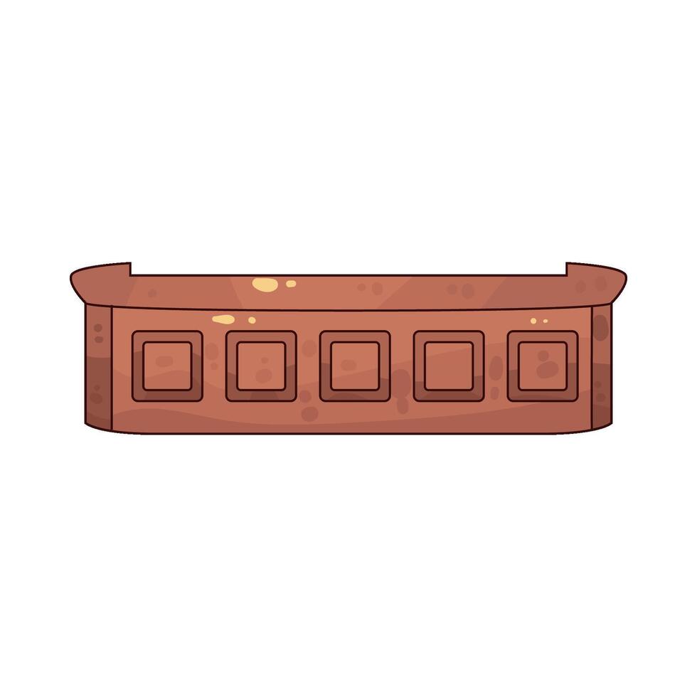 Reception desk illustration vector