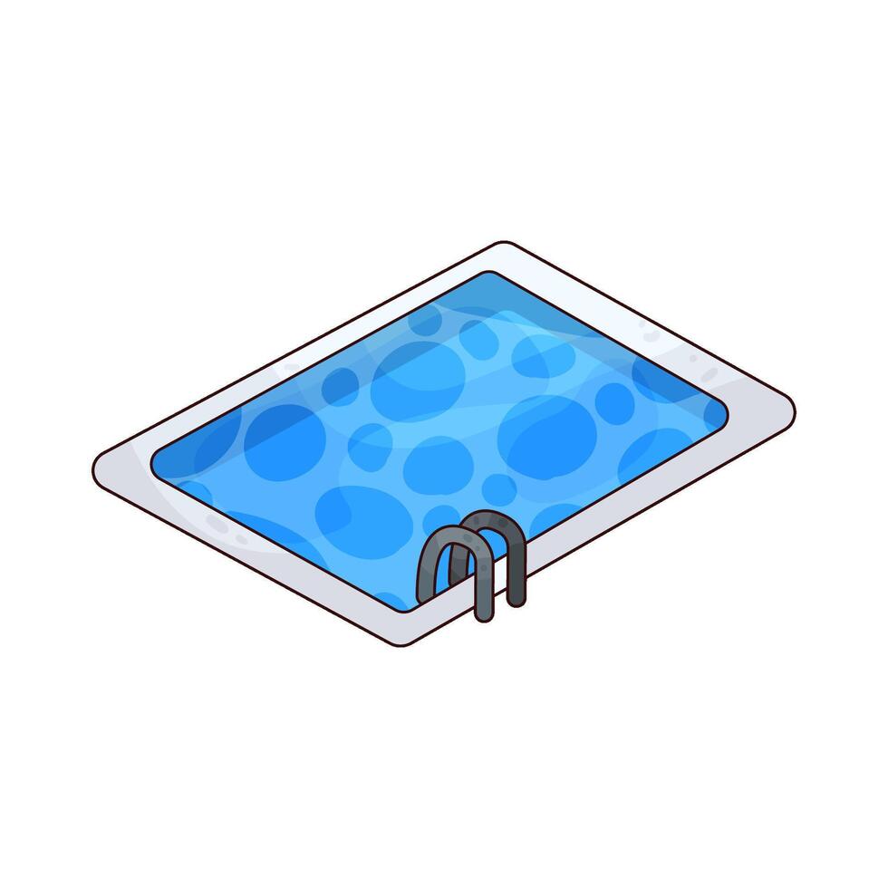 Swimming pool illustration vector