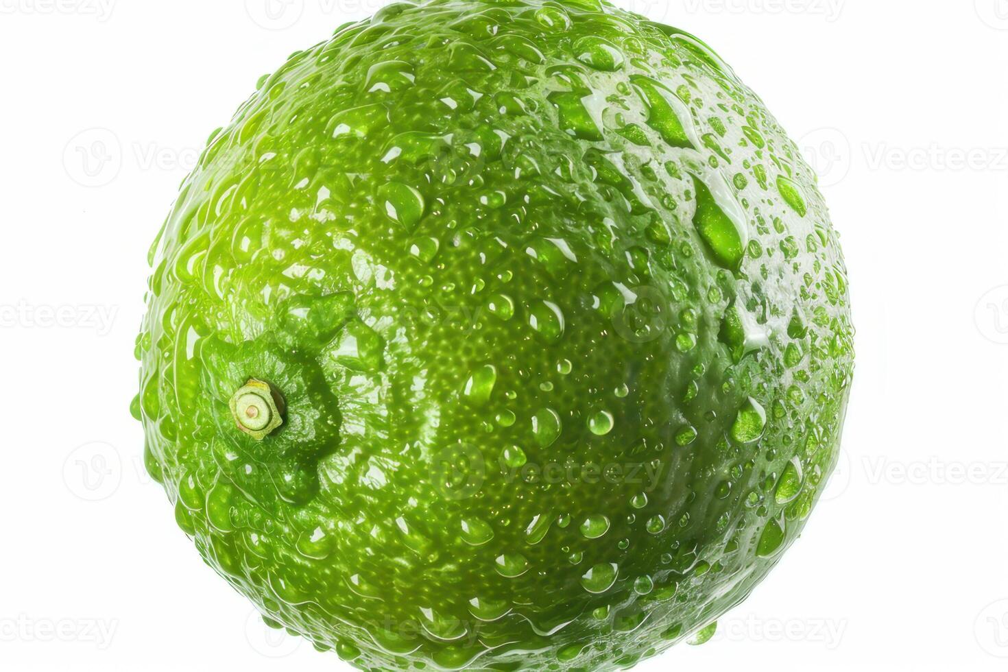 A lime with water droplets on it photo