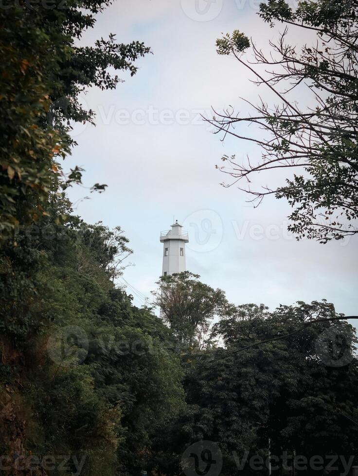 Lighthouse on the hill in Gorontalo province, Indonesia. photo