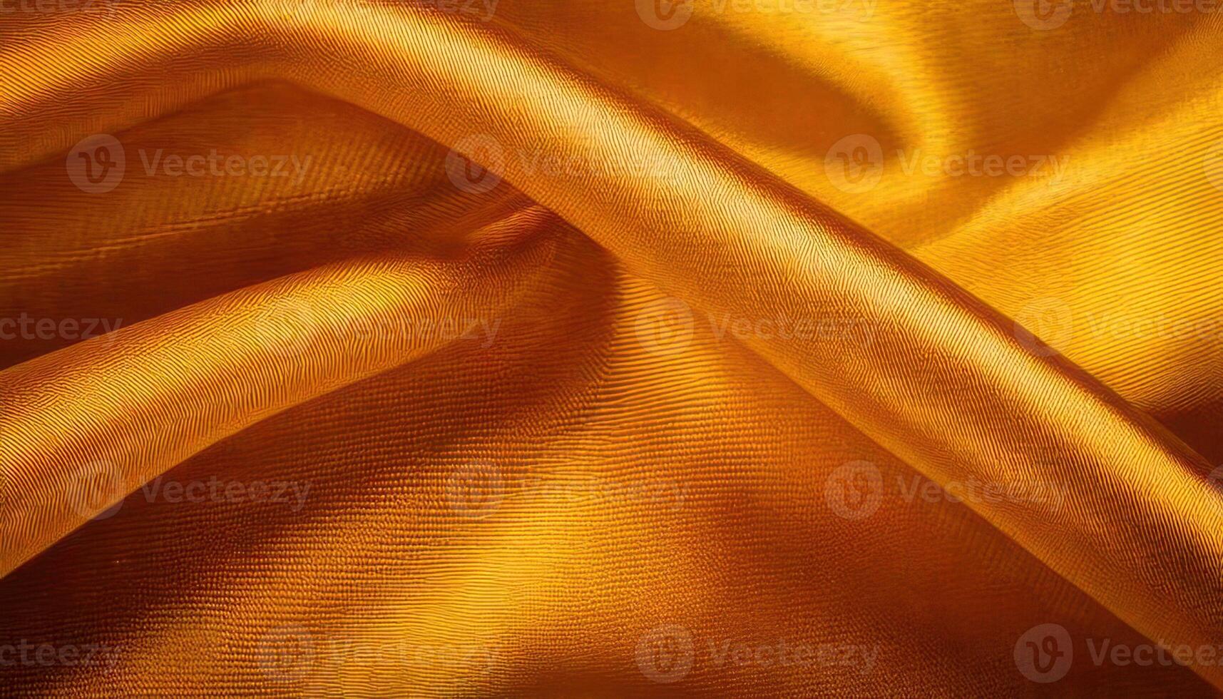 A close up of a golden silk fabric photo