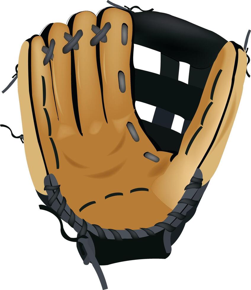 Baseball glove clip art vector