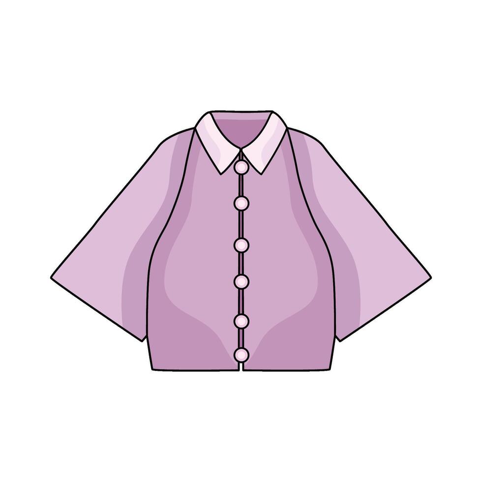illustration of Pink Blouse vector