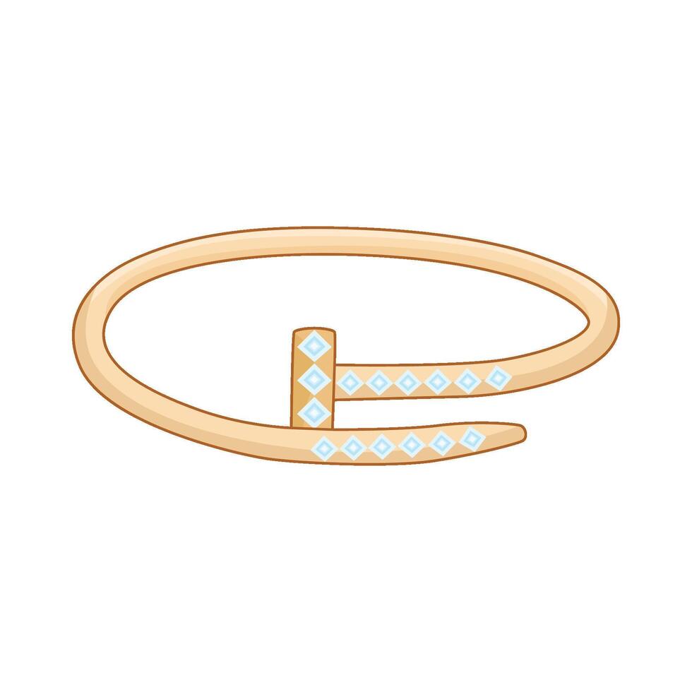 illustration of Cuff Bracelet vector