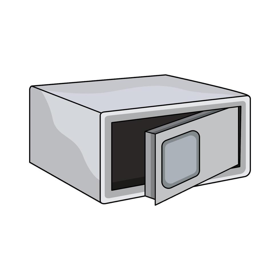 illustration of Safe deposit box vector