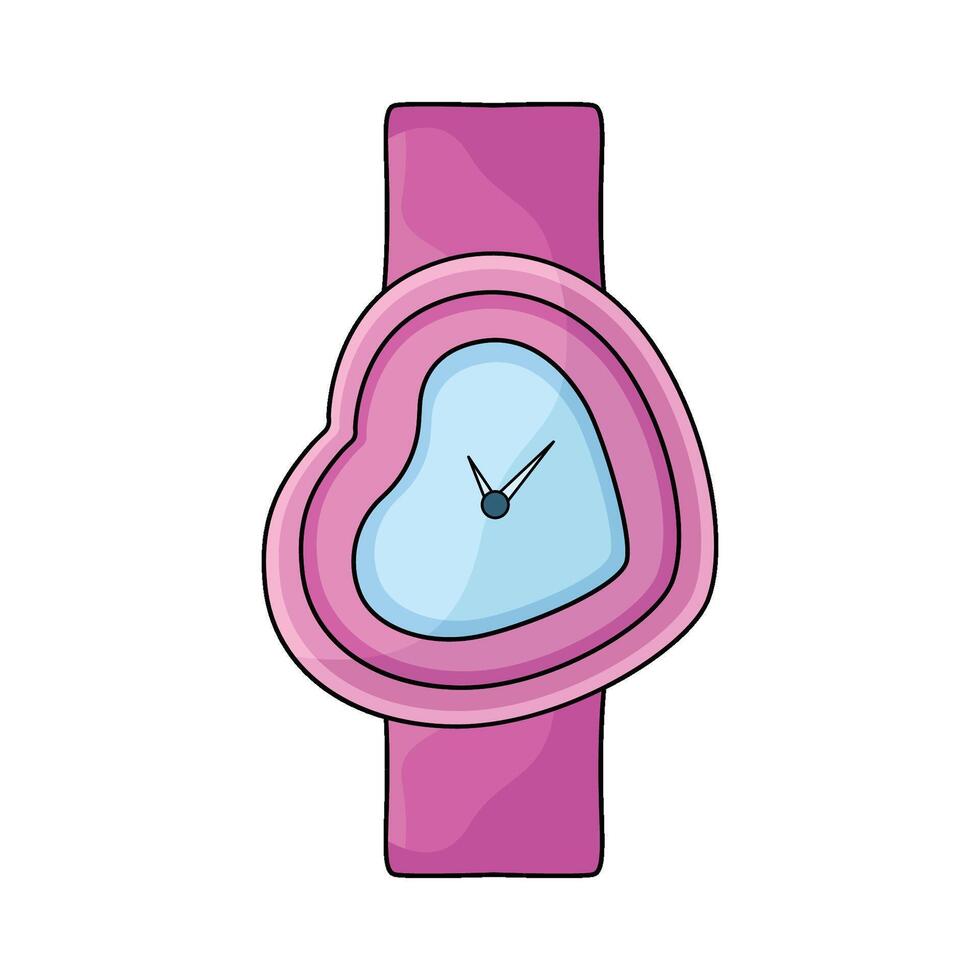 illustration of Heart Watch vector