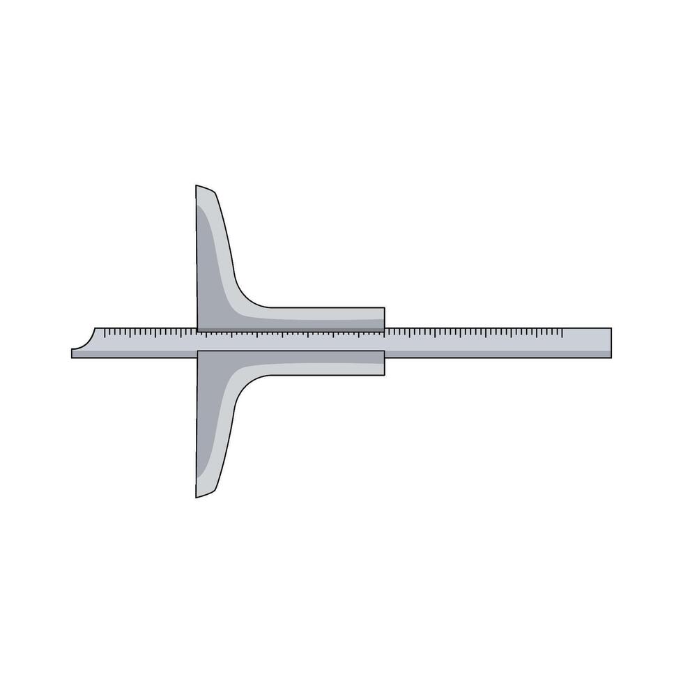 illustration of depth gauge vector