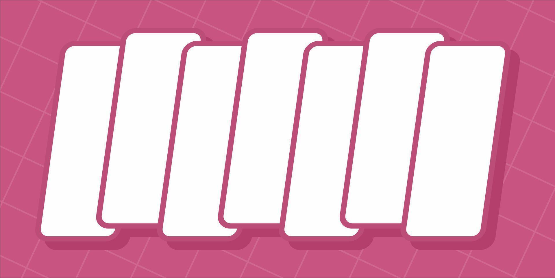 Mockup digital photo wall picture collage effecr vector