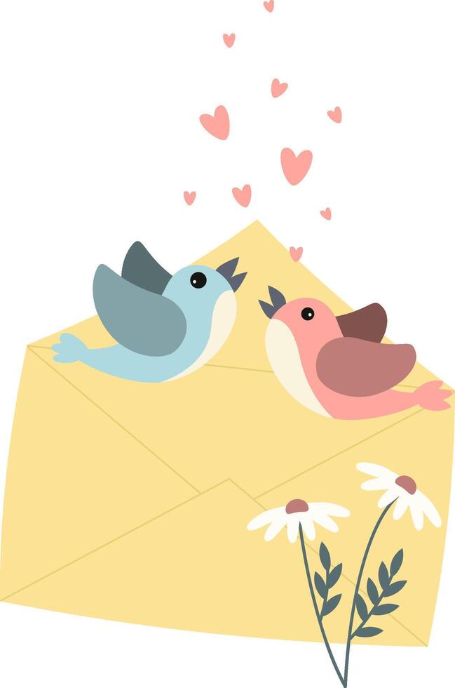 couple of birds vector