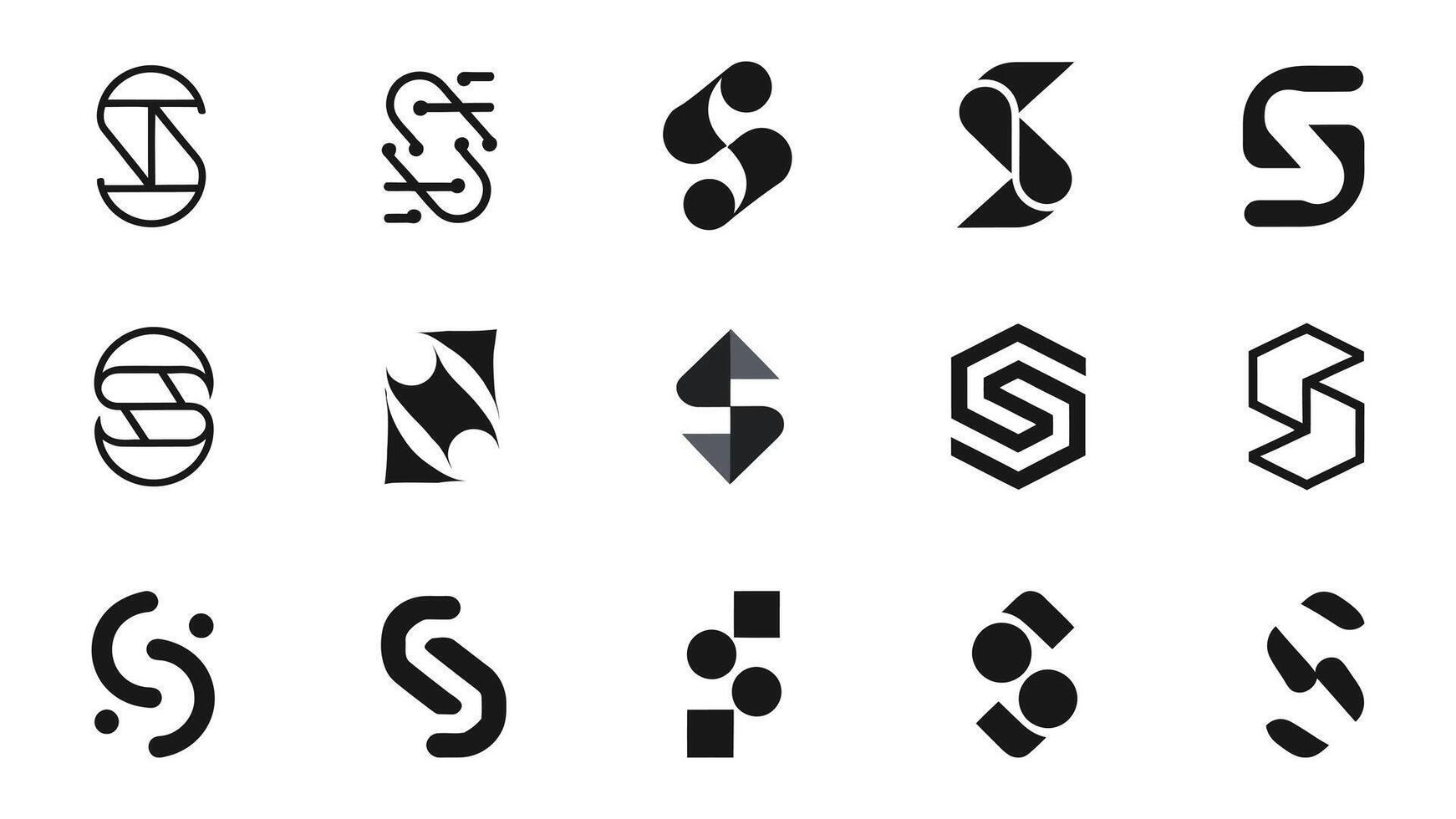 a set of s letters that are arranged in a circle vector