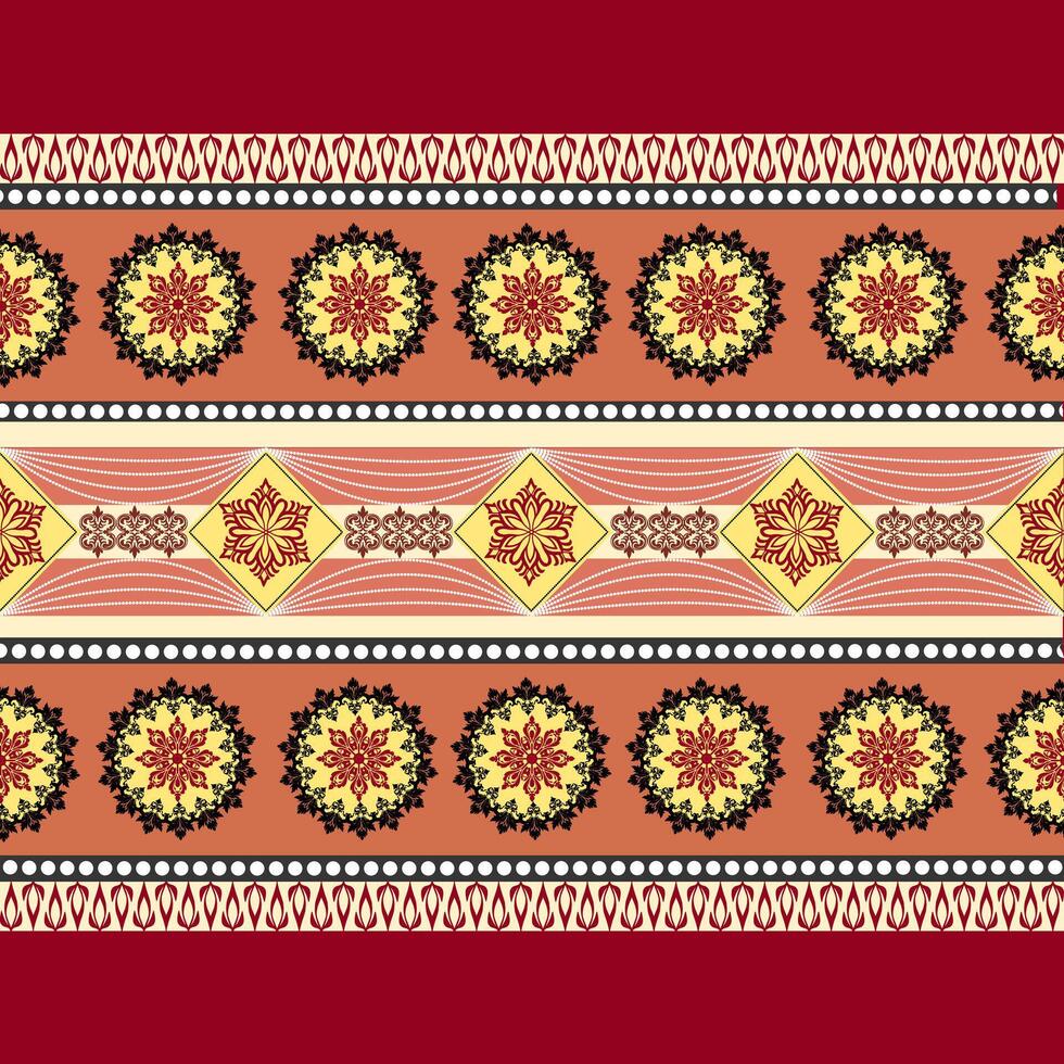 damask floral pattern vector