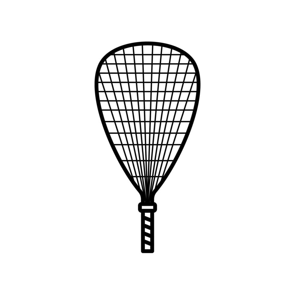 Racquetball Racket Line Art Sport Icon Design vector