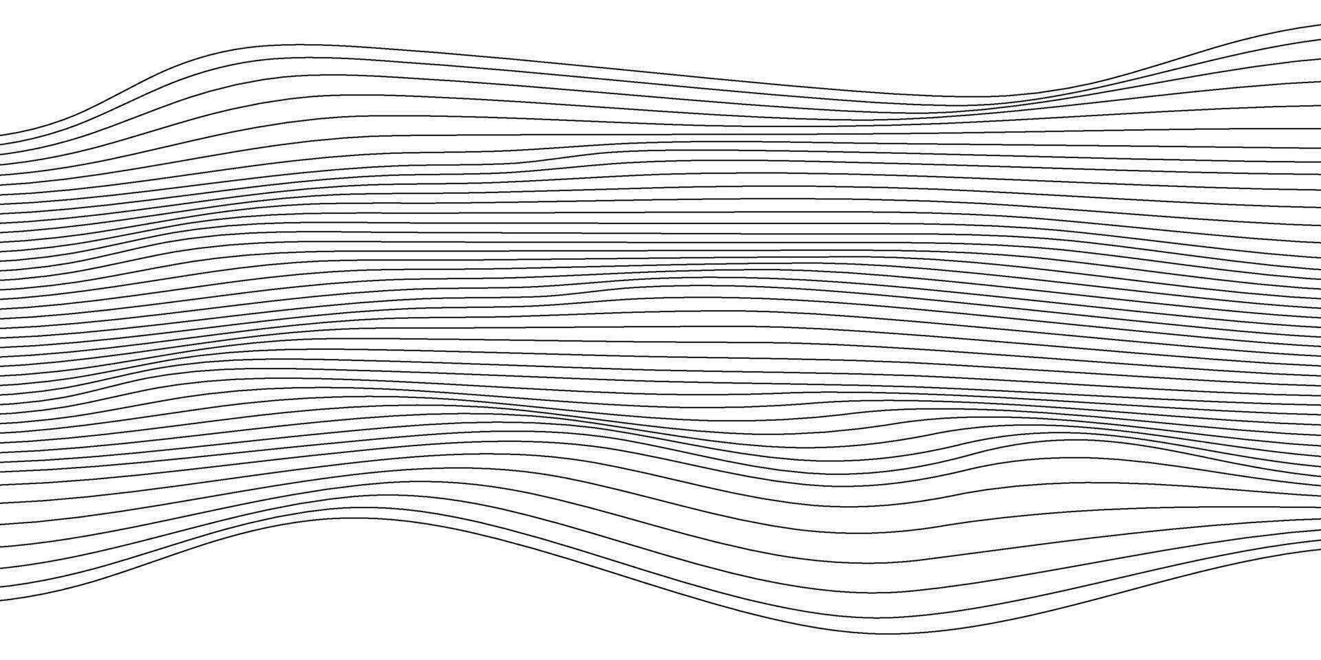 Modern abstract wave lines on white background. vector