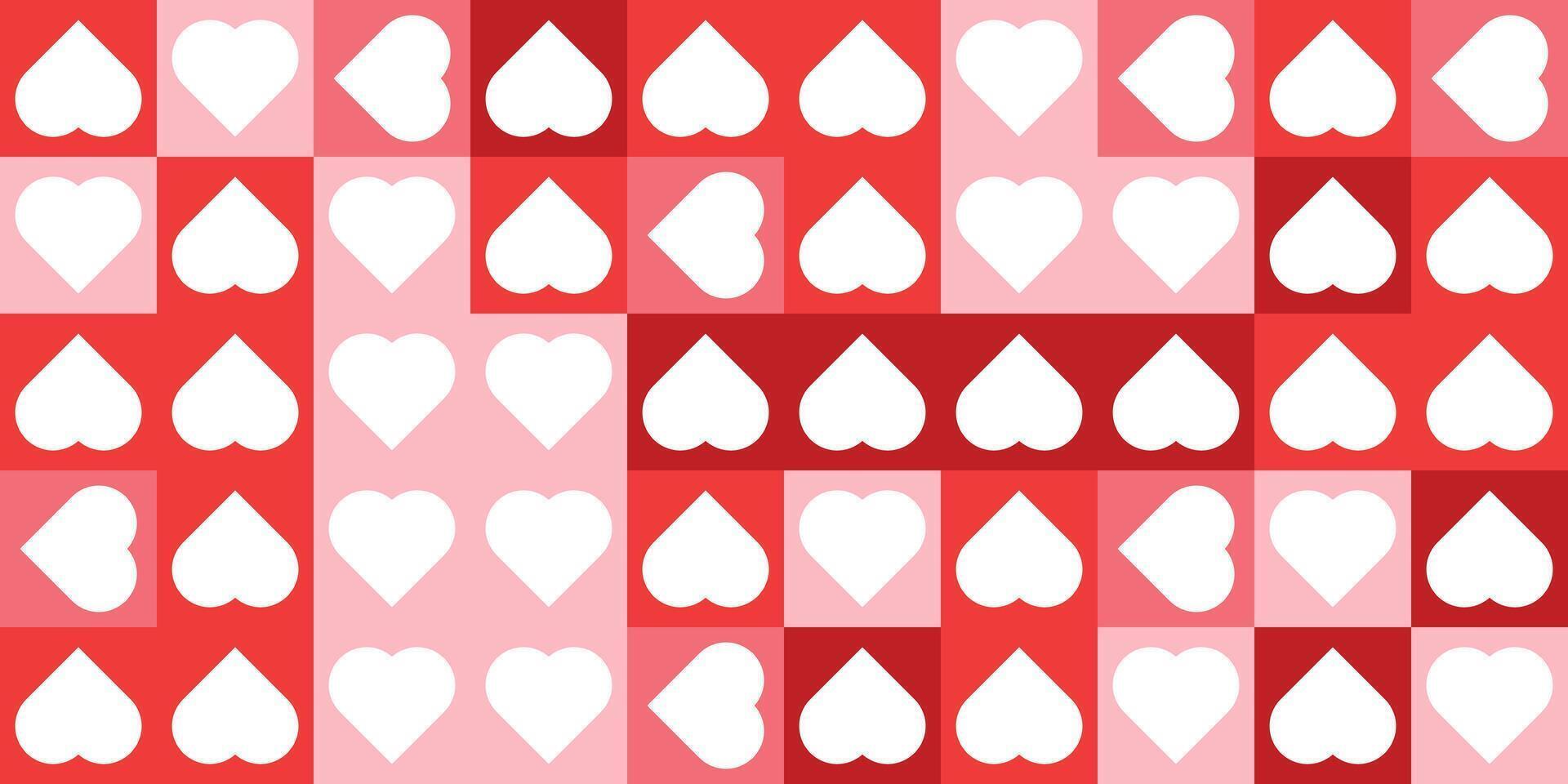 Modern retro pattern hearts background illustration for decoration vector