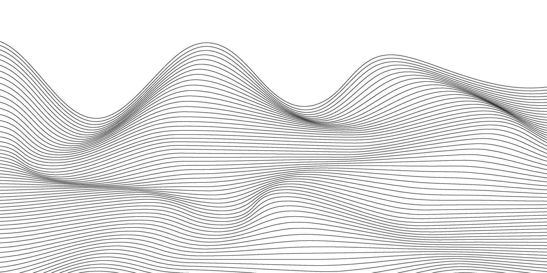 Modern abstract background with wavy lines. illustration. vector