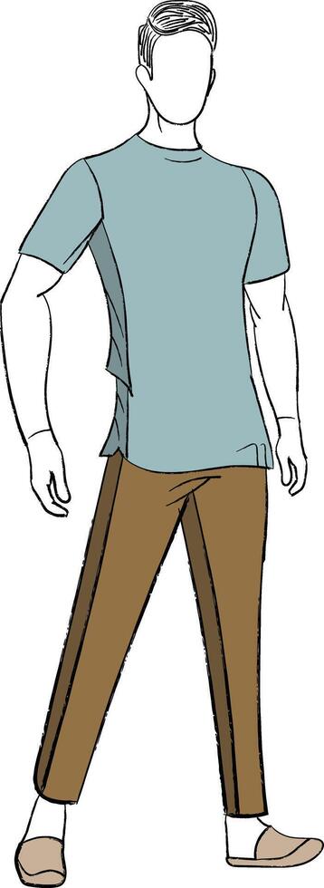 young man illustration vector